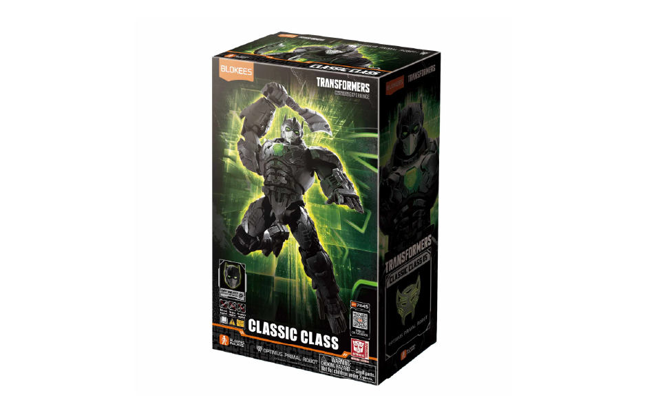 Blokees Model Kits - Transformers (Model Kit)  71145 - Classic Class(CC) 05 - Optimus Primal Robot （Luminous Eyes & Chest）
